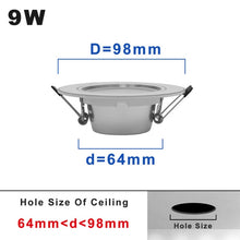 Load image into Gallery viewer, 220V LED Downlight Round Recessed 5W 9W 12W 15W 18W White/Warm white LED Spot Lighting Led Bulb For Bedroom Kitchen Diningroom