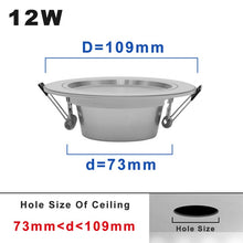 Load image into Gallery viewer, 220V LED Downlight Round Recessed 5W 9W 12W 15W 18W White/Warm white LED Spot Lighting Led Bulb For Bedroom Kitchen Diningroom