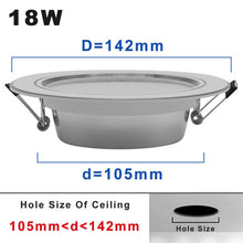 Load image into Gallery viewer, 220V LED Downlight Round Recessed 5W 9W 12W 15W 18W White/Warm white LED Spot Lighting Led Bulb For Bedroom Kitchen Diningroom