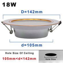 Load image into Gallery viewer, 220V LED Downlight Round Recessed 5W 9W 12W 15W 18W White/Warm white LED Spot Lighting Led Bulb For Bedroom Kitchen Diningroom